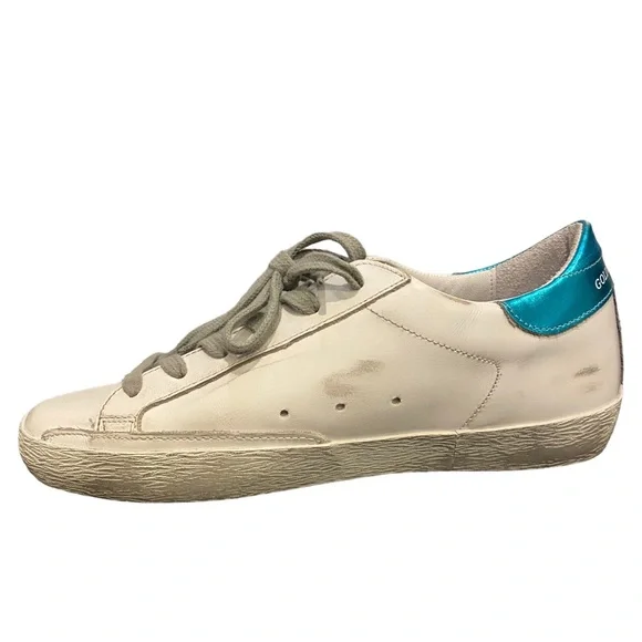 Golden Goose Superstar Sneaker White Yellow Flo Turquoise